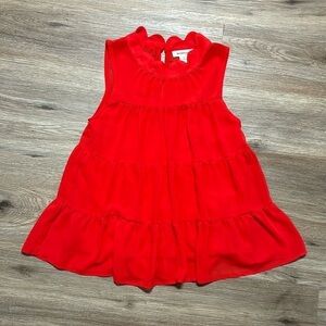 MONTEAU Red Sleeveless Too